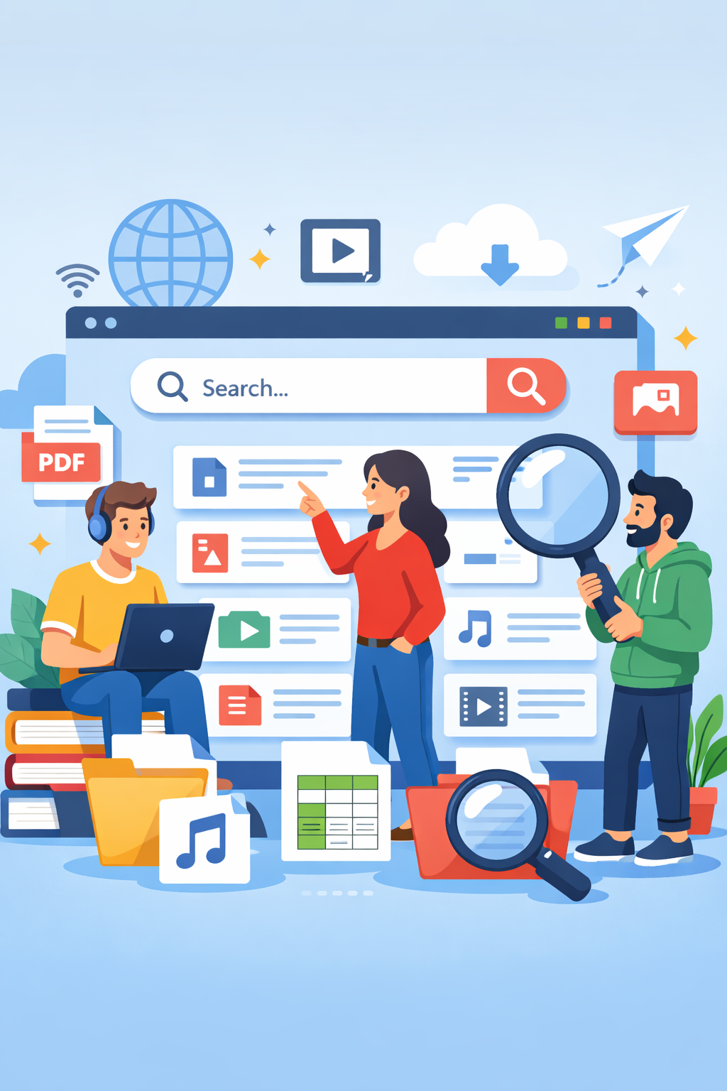 Team working on file search technology